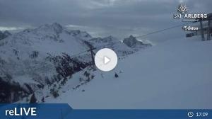 WebCam showing current Snow conditions in St. Anton am Arlberg, ©wtvthmb.feratel.com