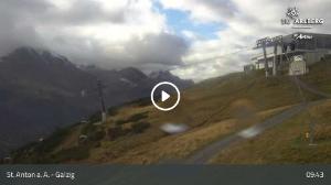 WebCam showing current Snow conditions in St. Anton am Arlberg, &copy;wtvthmb.feratel.com
