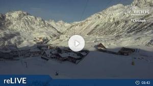 WebCam showing current Snow conditions in St. Anton am Arlberg, ©wtvthmb.feratel.com