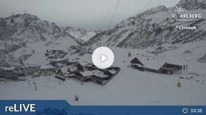 WebCam showing current Snow conditions in St. Anton am Arlberg, ©wtvthmb.feratel.com