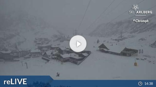 WebCam showing current Snow conditions in St. Anton am Arlberg