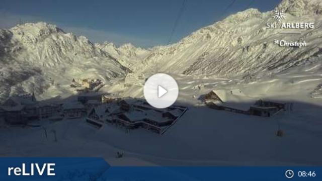 WebCam showing current Snow conditions in St. Anton am Arlberg