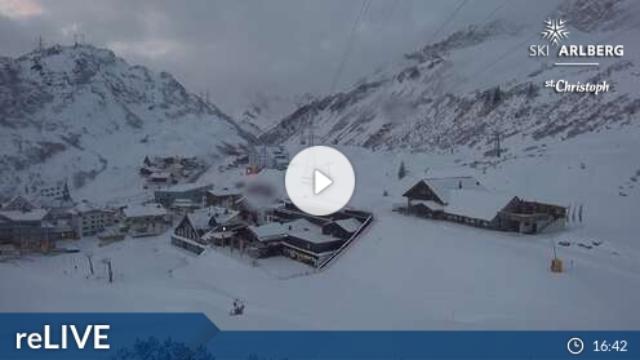 WebCam showing current Snow conditions in St. Anton am Arlberg