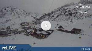 WebCam showing current Snow conditions in St. Anton am Arlberg, ©wtvthmb.feratel.com