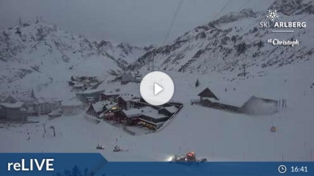 WebCam showing current Snow conditions in St. Anton am Arlberg