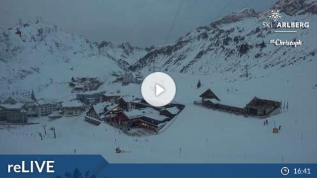 WebCam showing current Snow conditions in St. Anton am Arlberg