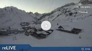 WebCam showing current Snow conditions in St. Anton am Arlberg, ©wtvthmb.feratel.com