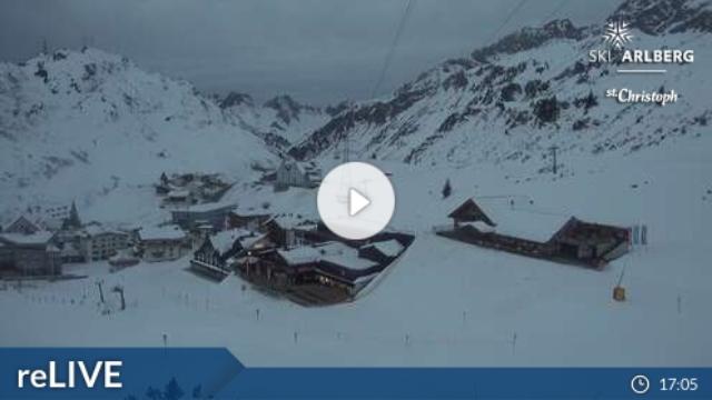 WebCam showing current Snow conditions in St. Anton am Arlberg