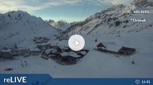 WebCam showing current Snow conditions in St. Anton am Arlberg, ©wtvthmb.feratel.com