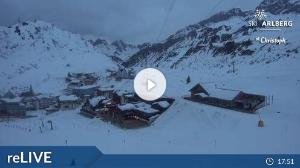 WebCam showing current Snow conditions in St. Anton am Arlberg, ©wtvthmb.feratel.com