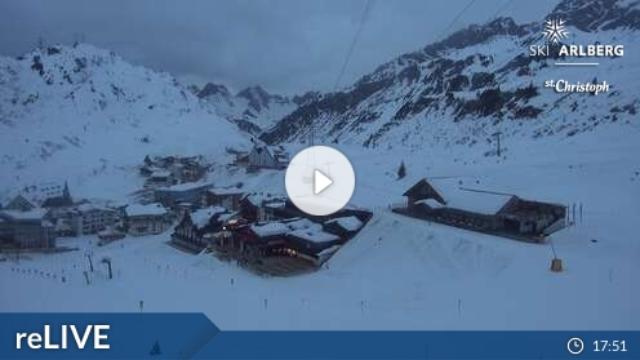 WebCam showing current Snow conditions in St. Anton am Arlberg