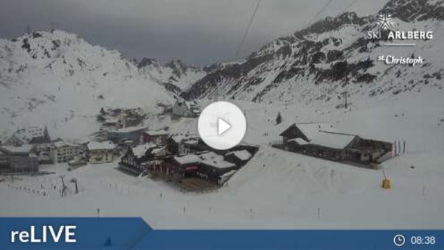 WebCam showing current Snow conditions in St. Anton am Arlberg