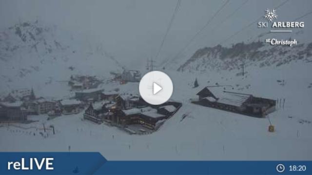 WebCam showing current Snow conditions in St. Anton am Arlberg