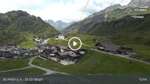 WebCam showing current Snow conditions in St. Anton am Arlberg, &copy;wtvthmb.feratel.com