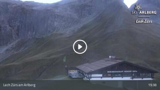 WebCam showing current Snow conditions in Zürs