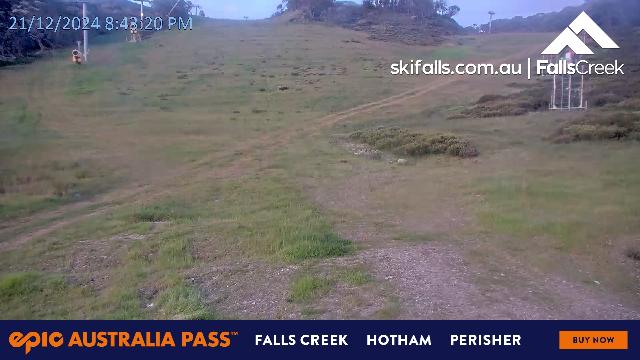 WebCam showing current Snow conditions in Falls Creek