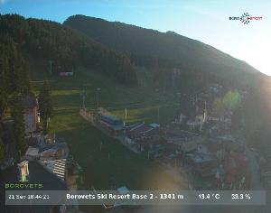 WebCam showing current Snow conditions in Borovets, ©null