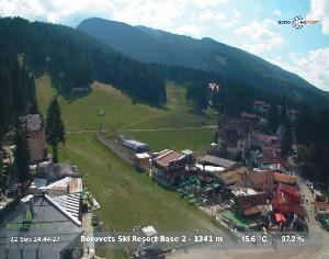 WebCam showing current Snow conditions in Borovets, ©null