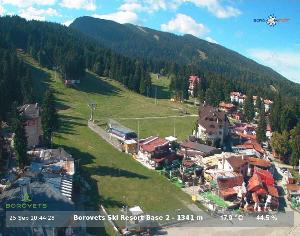 WebCam showing current Snow conditions in Borovets, ©null