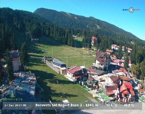 WebCam showing current Snow conditions in Borovets, ©null