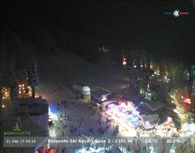 WebCam showing current Snow conditions in Borovets