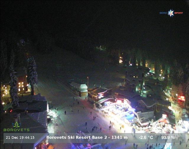 WebCam showing current Snow conditions in Borovets