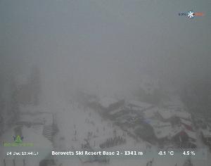 WebCam showing current Snow conditions in Borovets, ©null