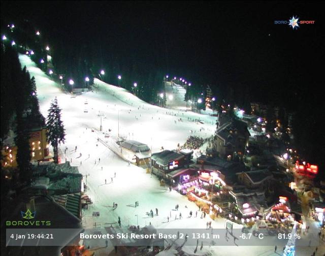 WebCam showing current Snow conditions in Borovets