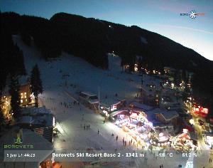 WebCam showing current Snow conditions in Borovets, ©null