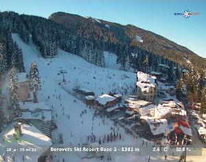 WebCam showing current Snow conditions in Borovets, ©null