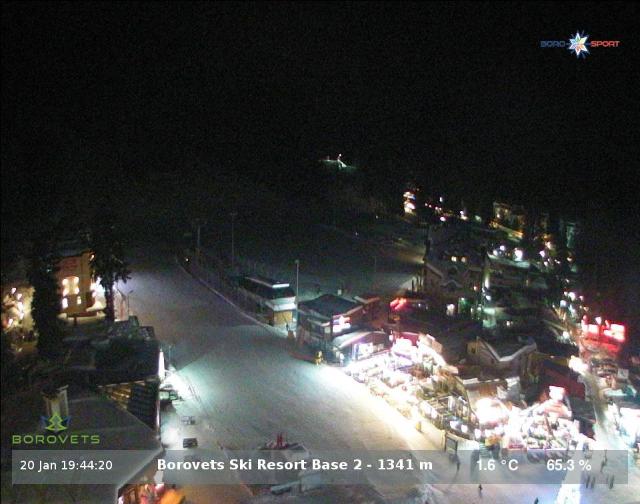 WebCam showing current Snow conditions in Borovets