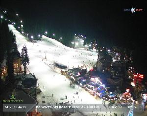 WebCam showing current Snow conditions in Borovets, ©null