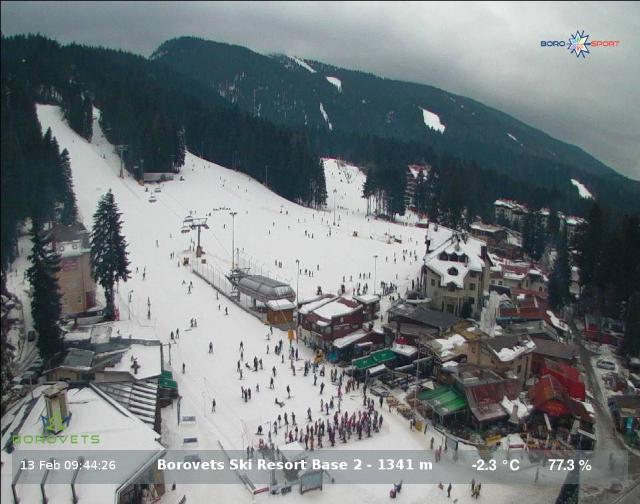 WebCam showing current Snow conditions in Borovets