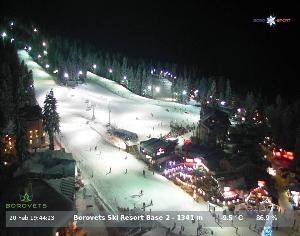 WebCam showing current Snow conditions in Borovets, ©null