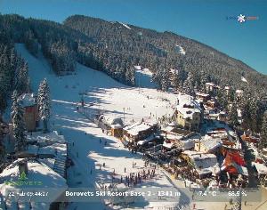 WebCam showing current Snow conditions in Borovets, ©null