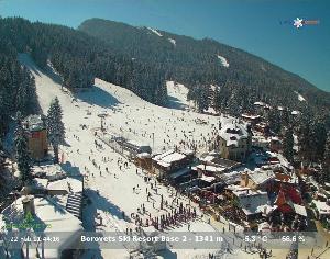 WebCam showing current Snow conditions in Borovets, ©null