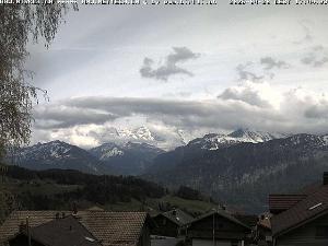 WebCam showing current Snow conditions in Beatenberg, &copy;Birkli