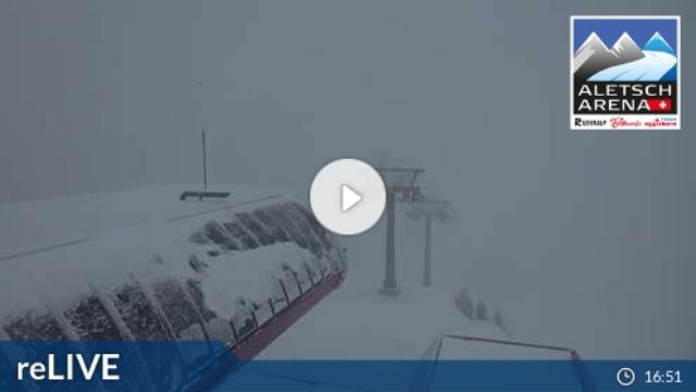 WebCam showing current Snow conditions in Bettmeralp