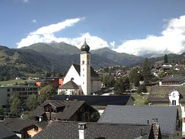 WebCam showing current Snow conditions in Disentis Sedrun