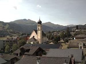 WebCam showing current Snow conditions in Disentis Sedrun, &copy;www.grischa.ch