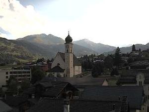 WebCam showing current Snow conditions in Disentis Sedrun, &copy;www.grischa.ch