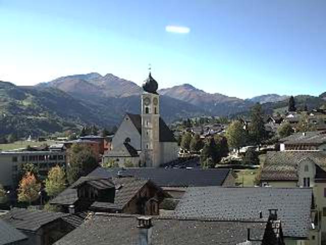 WebCam showing current Snow conditions in Disentis Sedrun