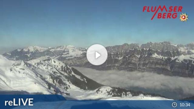 WebCam showing current Snow conditions in Flumserberg