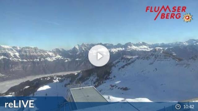 WebCam showing current Snow conditions in Flumserberg