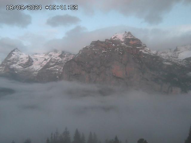 WebCam showing current Snow conditions in Mürren