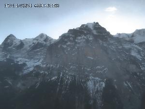 WebCam showing current Snow conditions in Mürren, ©Hotel Eiger