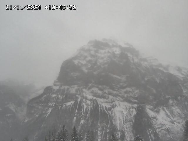 WebCam showing current Snow conditions in Mürren