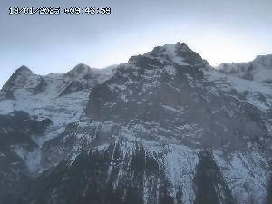 WebCam showing current Snow conditions in Mürren, ©Hotel Eiger