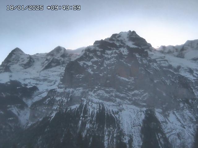 WebCam showing current Snow conditions in Mürren