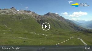 WebCam showing current Snow conditions in St. Moritz, &copy;wtvthmb.feratel.com